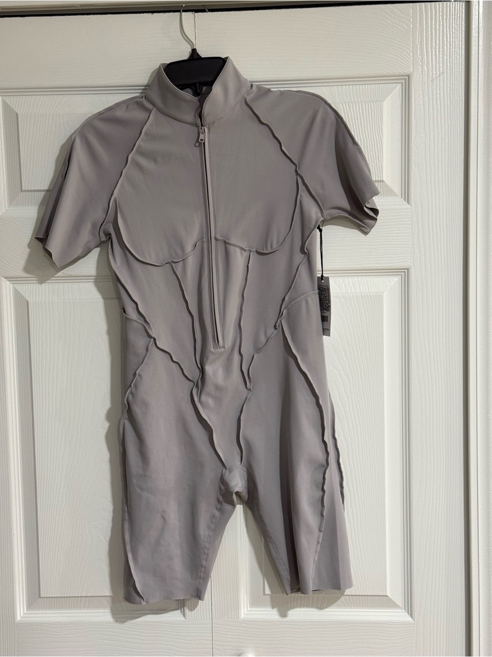 Betterme gray back out jumpsuit